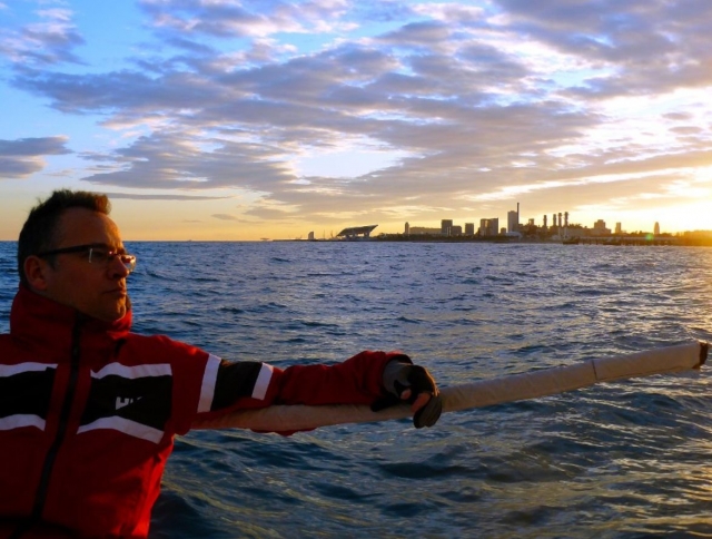 Costa de Barcelona desde el velero